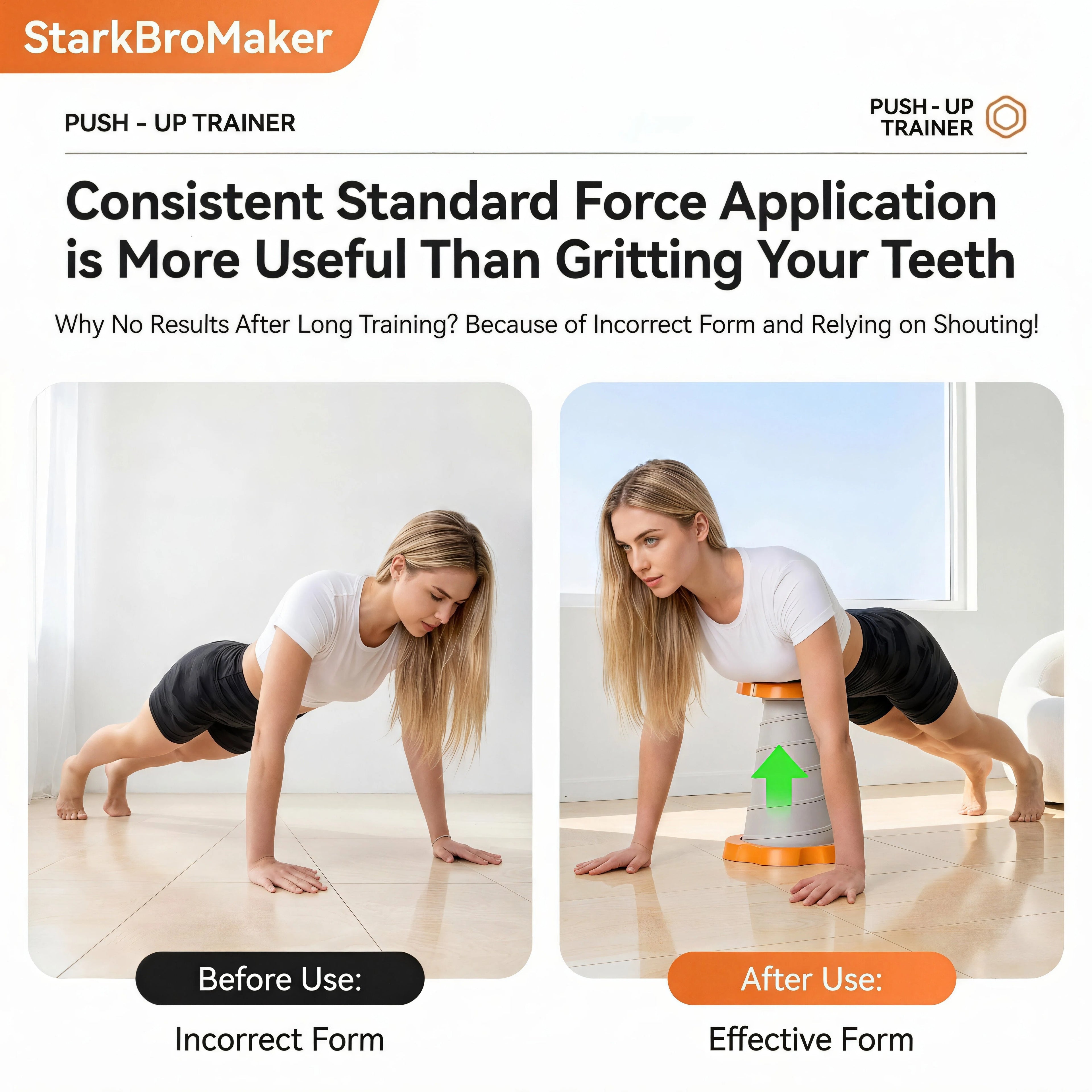 StarkbroMaker Fitness Push Up Assistant Trainer